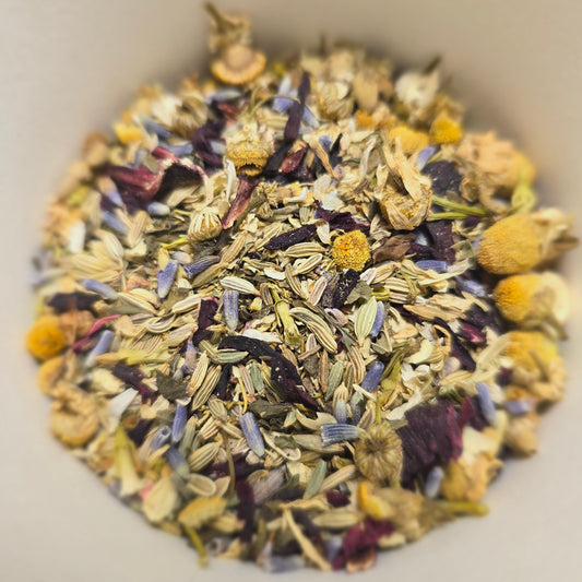 Sorrel, Chamomile, Jasmine, Fennel, Mint & Lavender